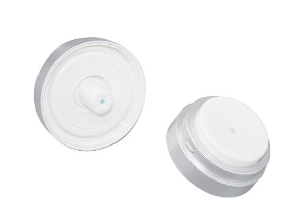 Frascos mal ventilados acrílicos com empacotamento 30g e 50g cosmético dos tampões