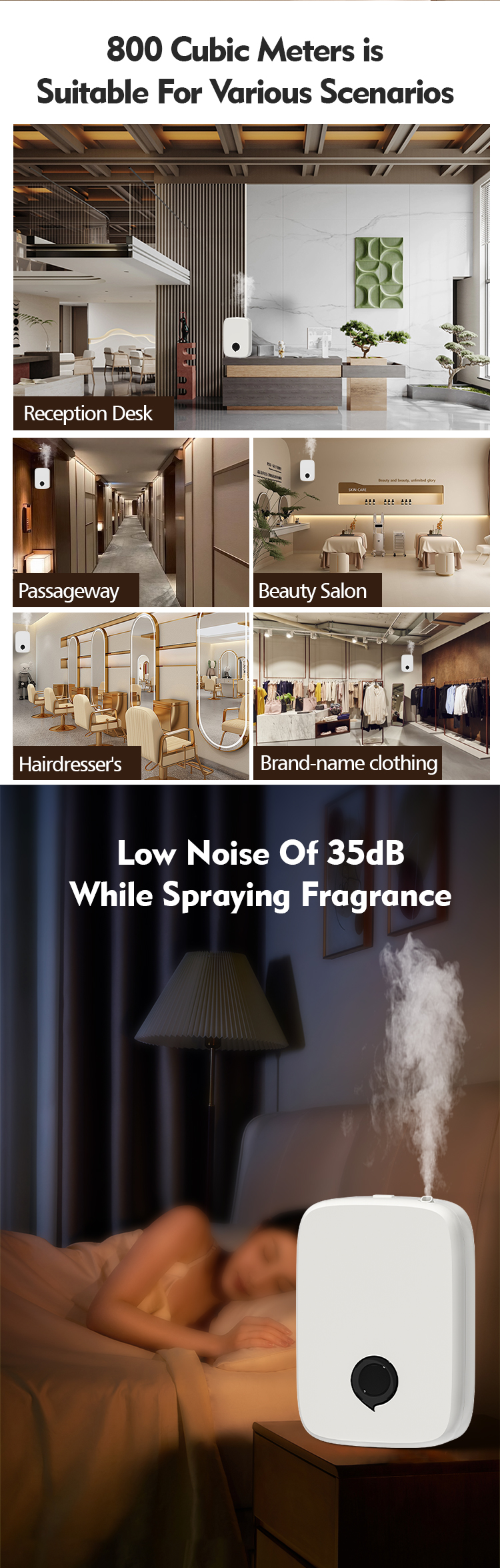 Matte Black Electric Aroma Diffusers 500ML Remote Control For Hotels And Homes