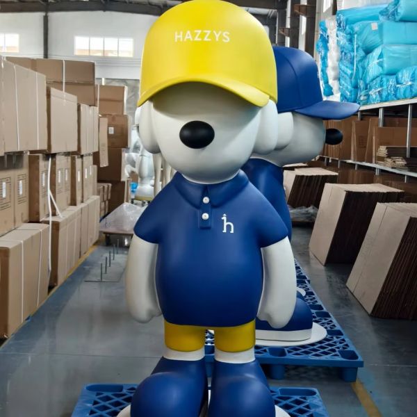 Business Decoration Fiberglass Mascots Custom Branding Sculptures for Shops & Exhibitions