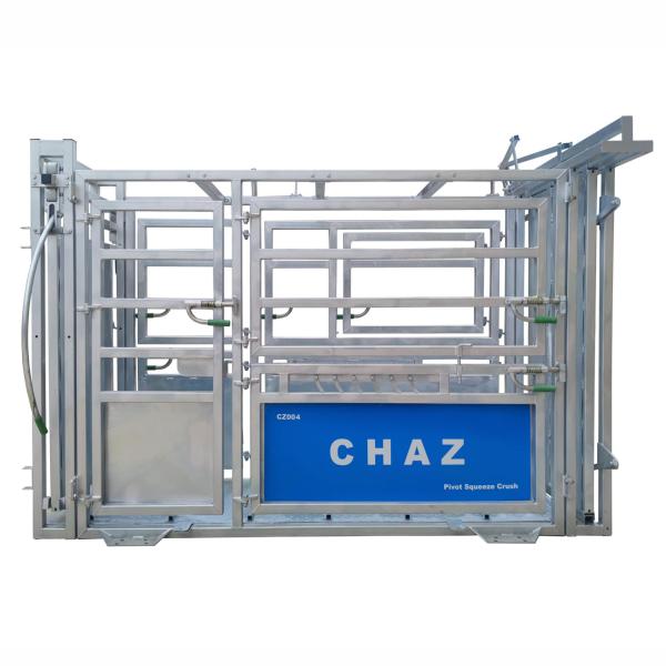 Rectángulo de trabajo pesado para triturar el ganado con revestimiento de PVC + revestimiento de polvo