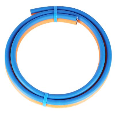 Grade T Wear Resistant Reducer Twin Welding Hose Orange 3/8'' Blue 1/4''