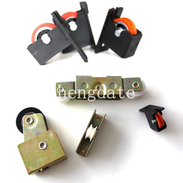 L25 L5000 L20 L15 L4000 Rodamientos Ventanas Hardware Carbon Steel Black Wheel Roller V Groove Sliding Door Window Roller