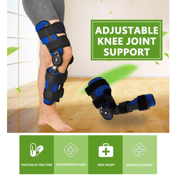 High quality good design black adjustable knee orthopedic brace