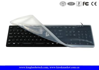 Teclado impermeável removível de USB do silicone para industrial áspero