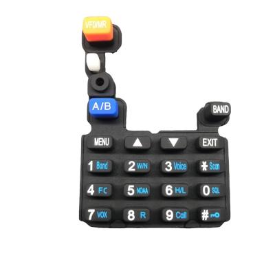 clavier P+R à bouton en silicone durable pour téléphone portable
