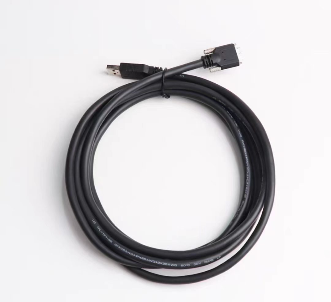 Daheng Hikvision industrial camera data cable, Japan Taiyo high-flex drag chain with screws, USB 3.0 to Micro-B