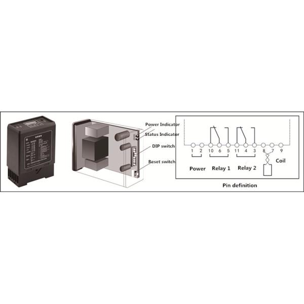 20kHz - 170kHz Single Channel AC DC Vehicle Loop Detector