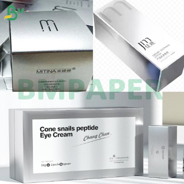 Hojas de papel plateado laminado metalizado de 245 g/m² para embalaje de lujo