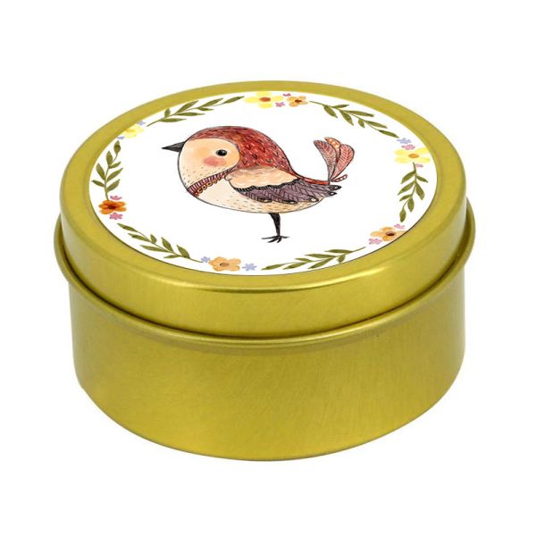 Sublimation Blank Metal Round Tin Box Metal Candle Jar Customized Printing Gift Metal Box