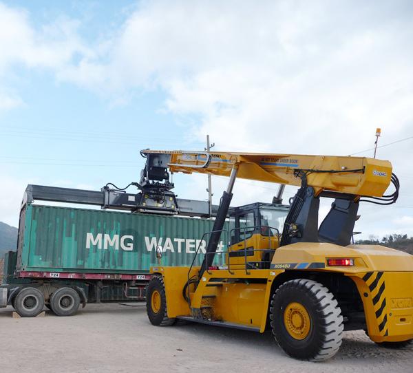 Diesel Engine 45 Ton Port Reach Stackers / Container Reach Stacker XCS45