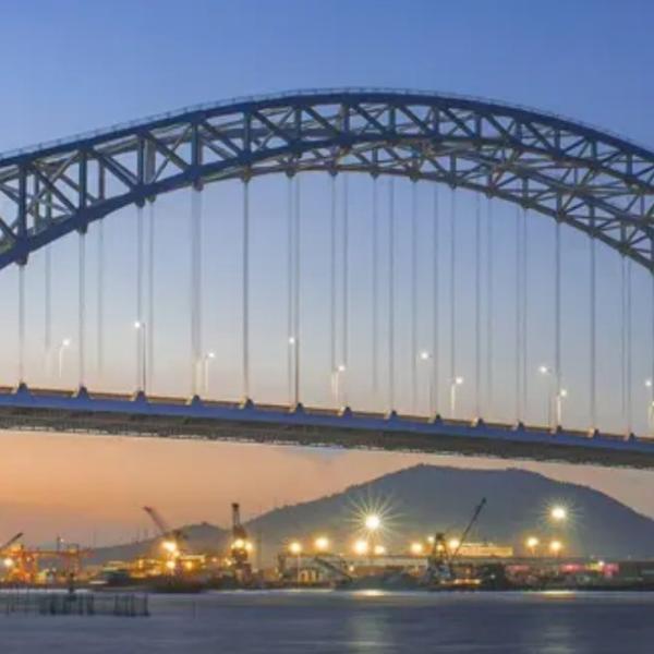 Modular Steel Truss Bridge Construction Corrosion Resistant For Transportation