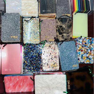Custom Cutting 3mm 4mm Acrylic Sheet Glitter In Bulk