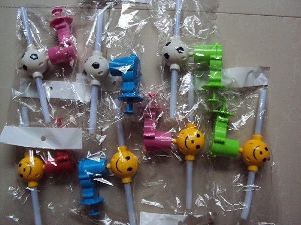 Flash cartoon children music push windmills Plastic children's toys