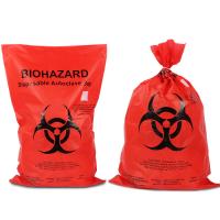 Les sacs de rebut biohasardeux de HDPE avec l'impression de gravure adaptent la taille aux besoins du client
