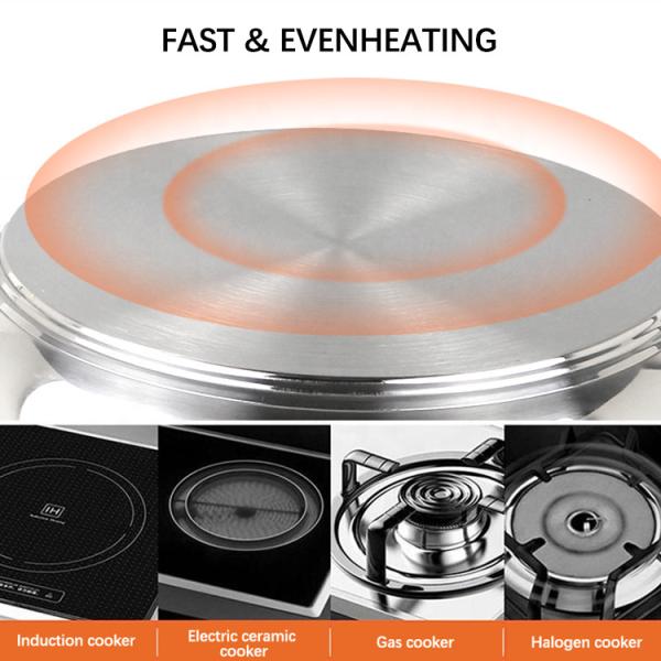 Amazon Top Seller Kitchen Cooking Induction Multi-Layer Stainless Steel Steamer Pot With Bakelite Handle