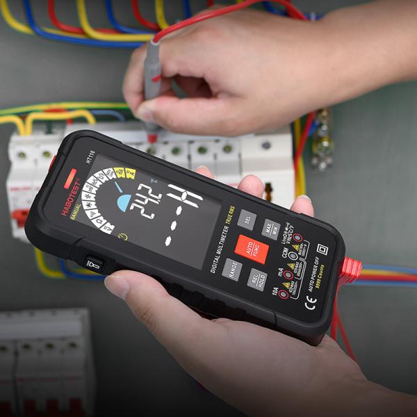 HT116 デジタルマルチメーター 9999 自動回数計 1000V 10A テストメーター オム Hz 容量 リアル RMS スマート マルチテスト