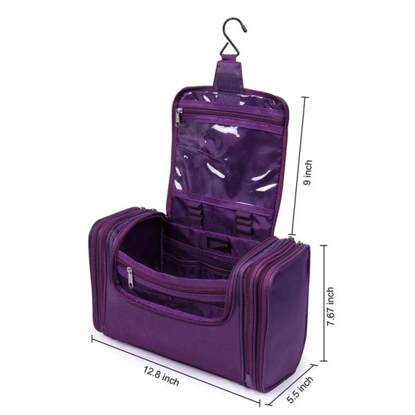 Large Capacity Promotional Toiletry Bag , Ladies Toiletry Travel Bags