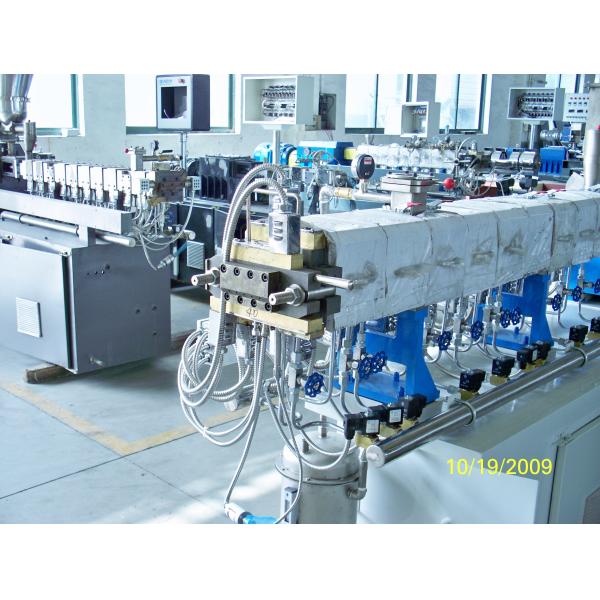 35mm Normal Torque Twin Screw Extruder / Masterbatch Production Line 20-50kg/hr