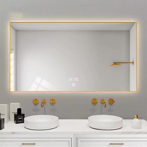 Rectangle Smart Ultra Slim LED Bathroom Mirror With Bluetooth Speaker