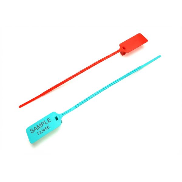 300mm Length Plastic Security Seals With 340 N Tensile Strength And Pull Tight Sealing