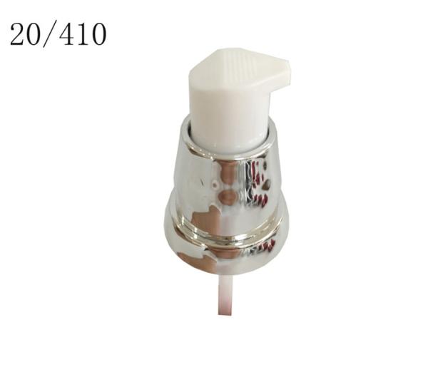 18mm 20mm 24mm Plastic silver coating skin care face lotion pump luxury white cream thick lotion cosmetic packaging pump