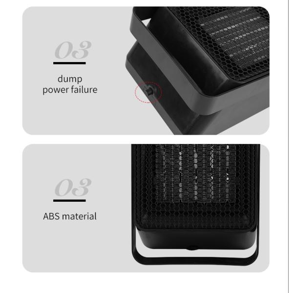 Fast Heating Household Indoor 1500W Portable Electric Space Heater with Thermostat