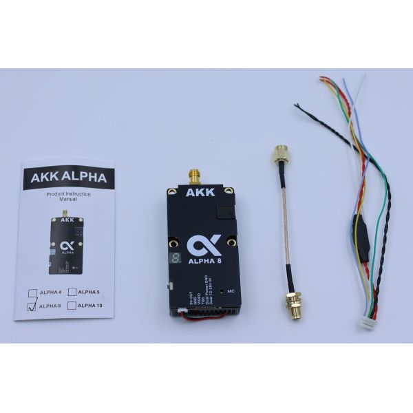 5.8GHz 80CH FPV VTX Video Transmitter 8 Watt Low Latency With Cooling Fan