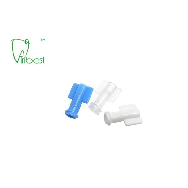 Sterile Luer Lock Luer Slip Dental Syringe Cap Disposable Blue White