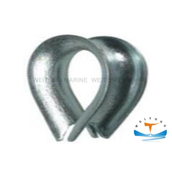 Heavy Duty Rigging Lifting Equipment / Galvanized Wire Rope Thimble