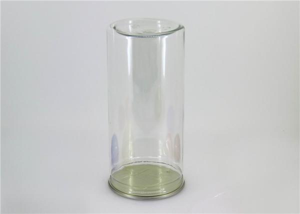 Clear Plastic Cylinder for Food Grade PET Canister with Large Capacity for Dry Fruit Nut Snack Food Tea Cookies Powder etc