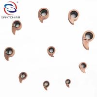 Les pièces de rechange de coupe à virgule brune recouvertes d'un revêtement sont des inserts de découpe à carbure CNC.