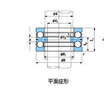 Double - Direction 52406 38406 Thrust Ball Bearings 30mm × 70mm × 52mm