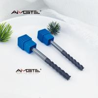 Fresa de extremo de corte cuadrado de carburo sólido de 4 flautas de 5 mm Fondo plano Herramienta de corte CNC para acero y metales duros