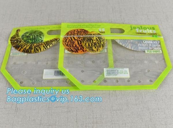 Micro Perforated Plastic Bag For Vegetable bread fruit, bopp fresh vegetable packaging bag, Clear Fresh Vegetables Packa