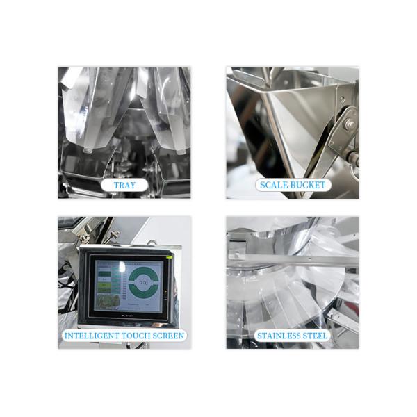 High Precise 14 Head Multihead Weigher Machine For Snack Granular Food