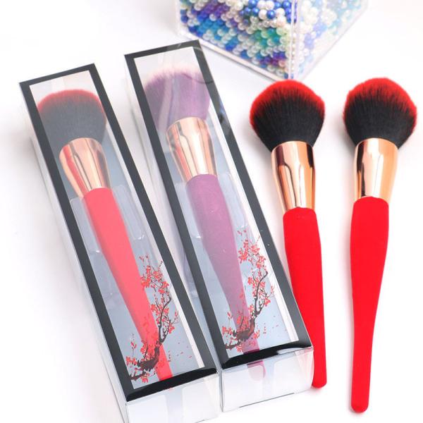 Slim Handle Face Highlighter Brush , Luxury Makeup Brushes No Skin Hurting
