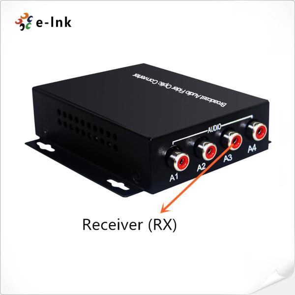 Оптическое волокно AC90V AC240V к конвертеру локальных сетей с соединителем RCA