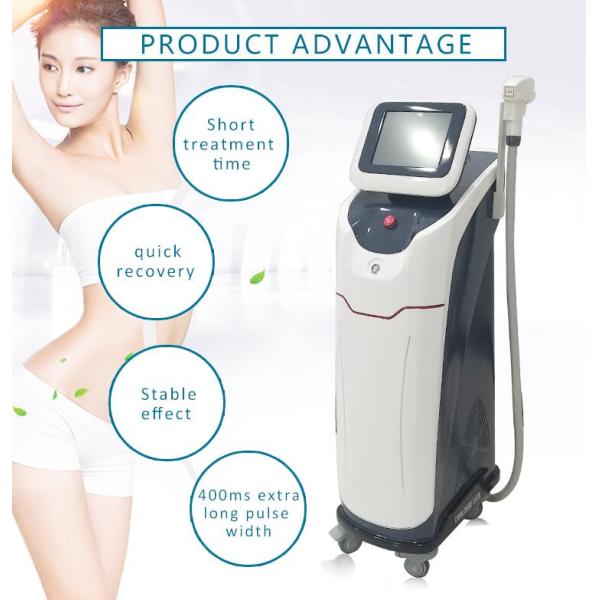 Vertical Pain Free Diode Hair Removal Laser Machine 808nm / 810nm Available