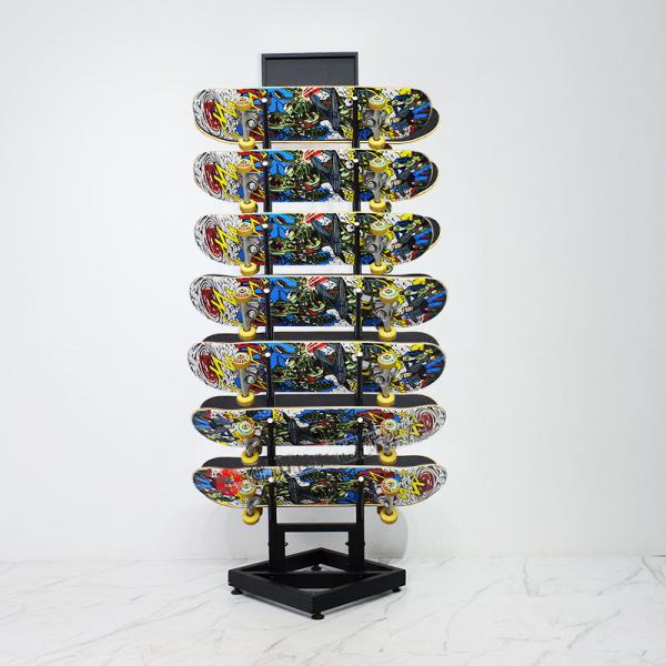 Customized Reception Desk Skateboard Surfboard Bike Wall Rack for Display and Storage