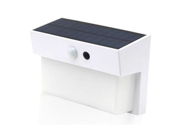 400LM Human Sensor Solar Panel Wall Light Gate Door Lamp