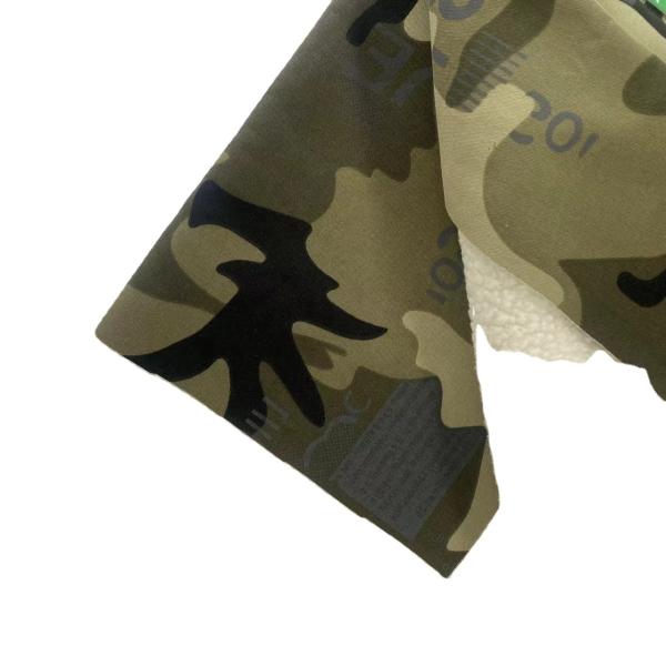 Dobby Style Multicam 100% Polyester Camo Polar Fleece Softshell Fabric for Outdoor Jacket