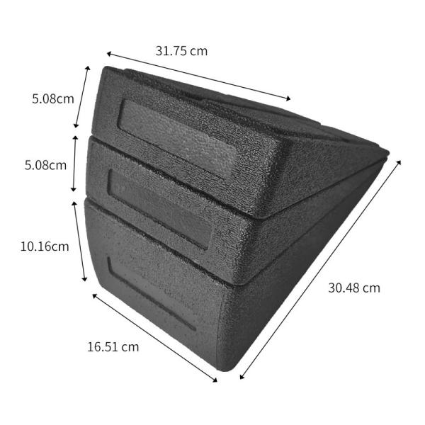 EPP Yoga Wedge Stretch Slant Board Non Slip 3 pcs Adjustable Squat Ramp Squat Wedge Block Squat Wedge for Heel Elevated