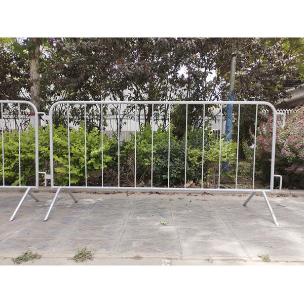 Portable road metal steel galvanized tube Crowd Control Barrier for construction