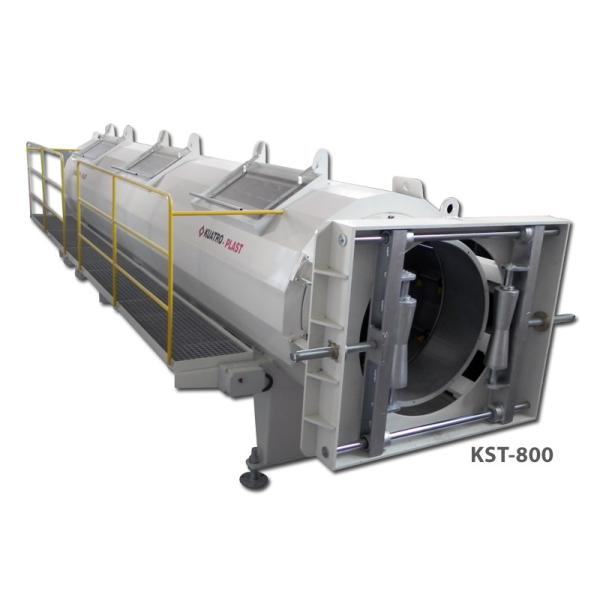 Cable Conduit Pipe Extrusion Machine , Guillotine Cutter Pipe Manufacturing Machine