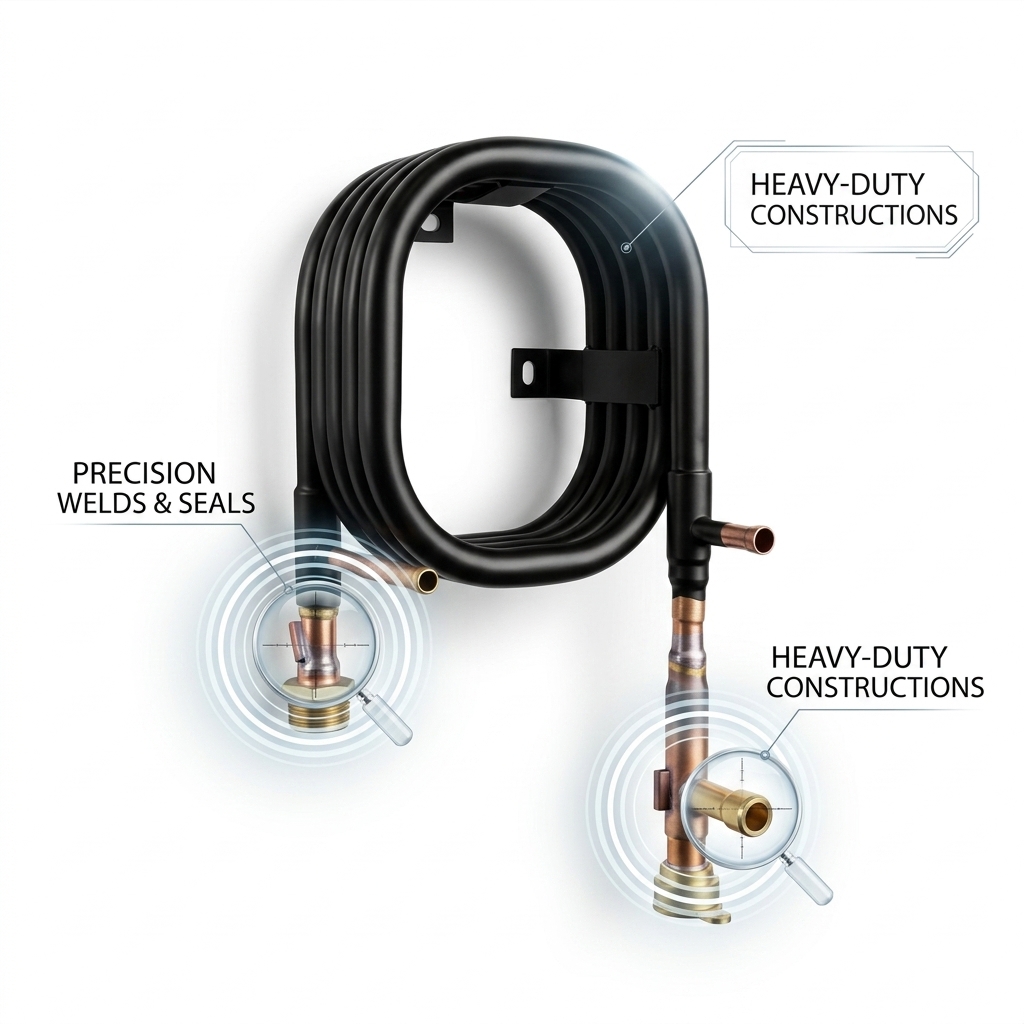 Low Maintenance Tube Coaxial Heat Exchanger Rated 4.2MPa Refrigerant