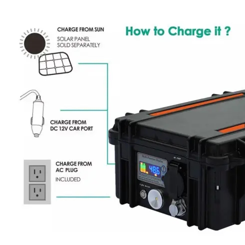 3000Wh Trolley Portable Solar Generator UPS Power Outdoor Solar Generator