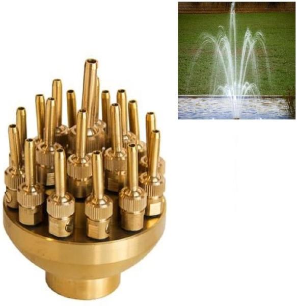 A venda quente nova 2 as 3 camadas ajustáveis de bronze floresce a fonte de água Jet Nozzles da flor