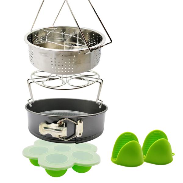 Feel free to combine 10 Piece Accessories Kits Compatible Springform Pan, Egg Rack, Egg Bites Mold, Oven Mitts, Bowl Clip