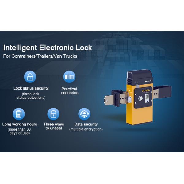 JT705A Container Lock Tracker - IP67 водонепроницаемая и 30000mAh батарея против разрыва