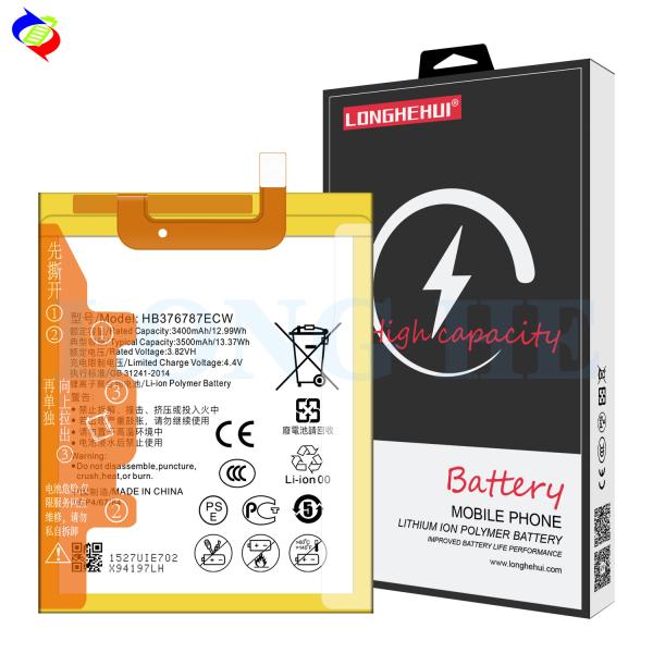 Белый А 3500mAh 3.82V Ли-полимерная батарея для Huawei Honor V8 Мобильный телефон HB376787ECW